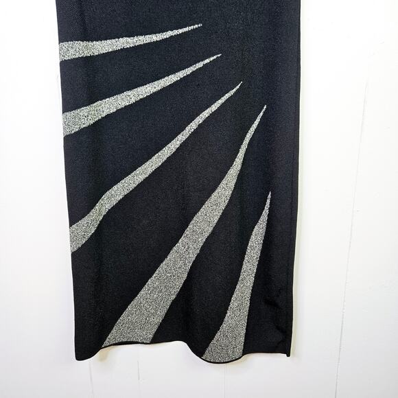 Carmen Marc Valvo Bodycon Classy Cocktail Dress Flattering Stretch Size Medium - Picture 6 of 8